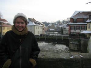Ellen in the Heidelberg snow